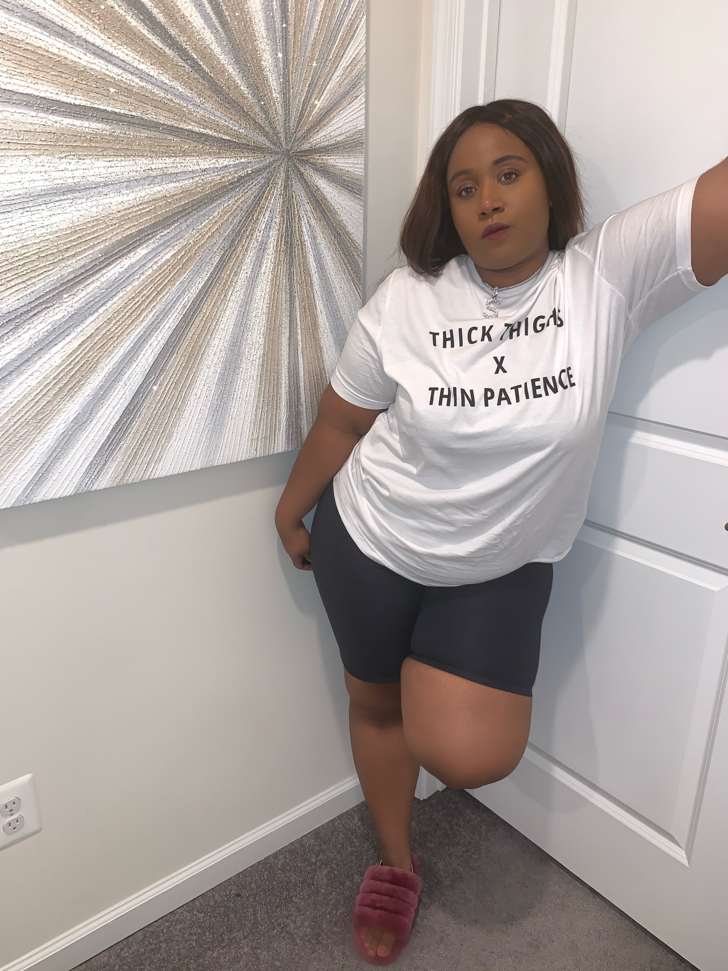 Thick Thighs and Thin Patience T-shirt, Plus Size T-shirt